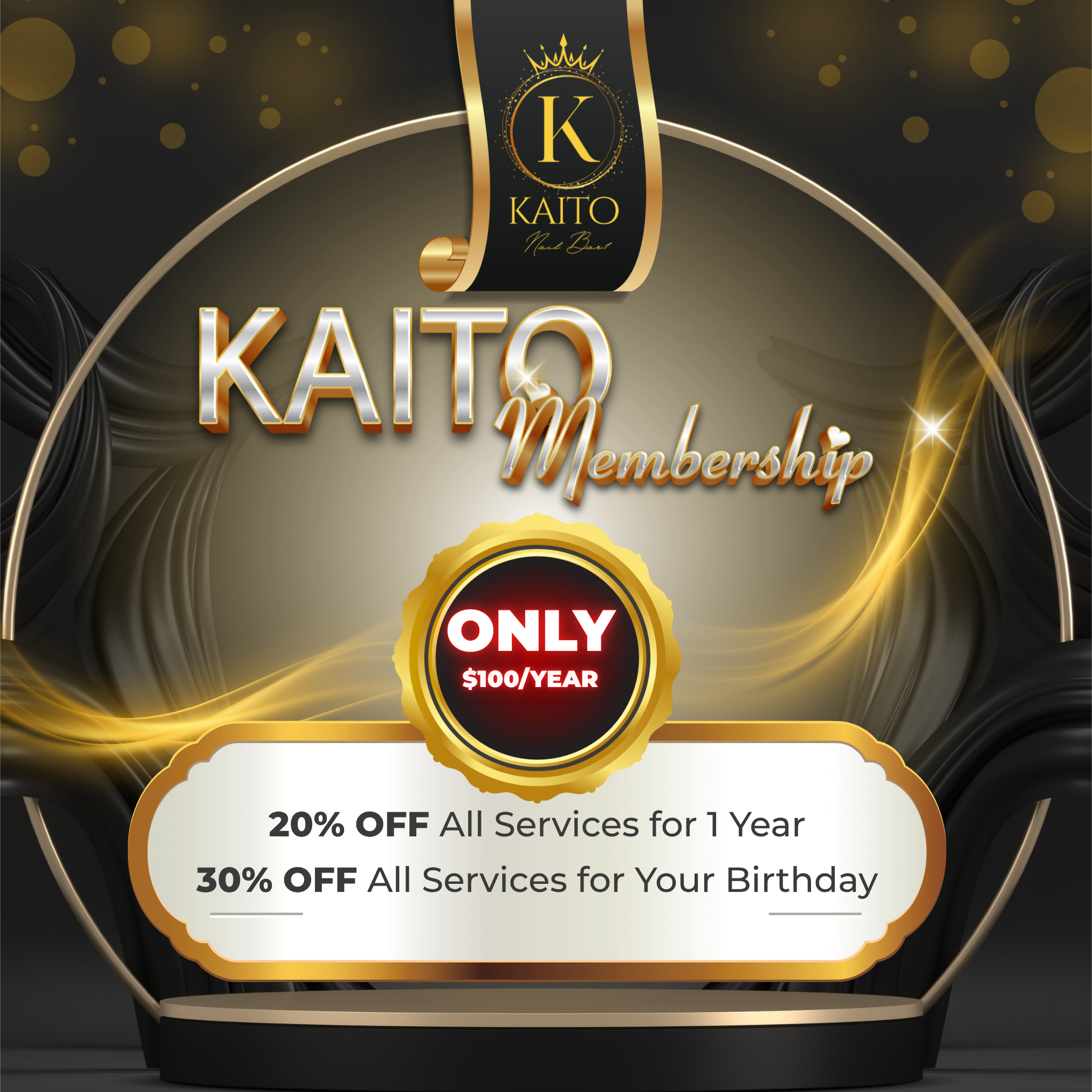 Weekday special deals on manicure and pedicure at Kaito's Nail Bar